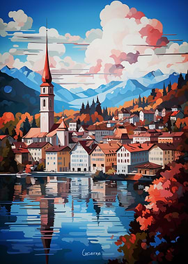 Lucerne Oil Painting