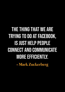 Mark Zuckerberg Quote on Facebook