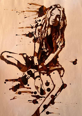 Coffee Painted: “Lazy Afternoon”