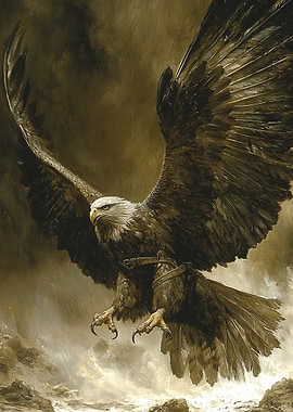 Majestic Eagle in Flight