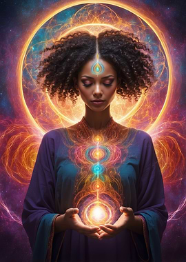 Mystical Woman with Energy