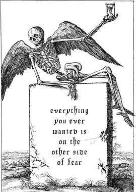 Skeleton with Hourglass