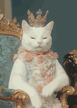 Royal Cat Portrait