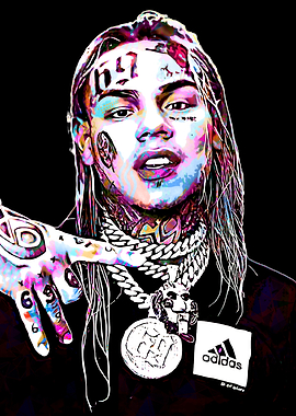 6ix9ine Style Pop Art