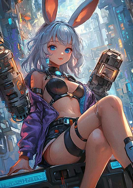 Cyberpunk Bunny Girl