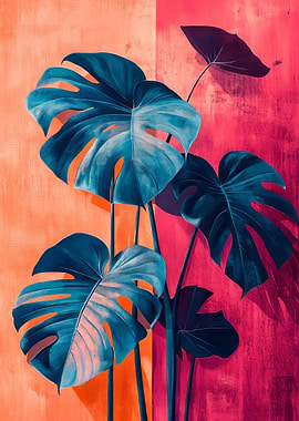 Monstera Artworks | Tropical Leaf Wall Art