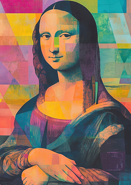 Mona Lisa Geometric Art