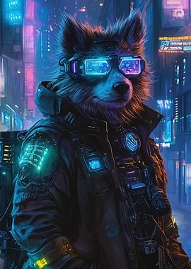 Cyberpunk Wolf City