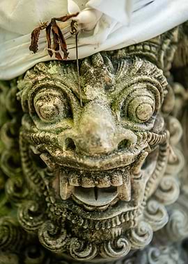 Stone Guardian Statue