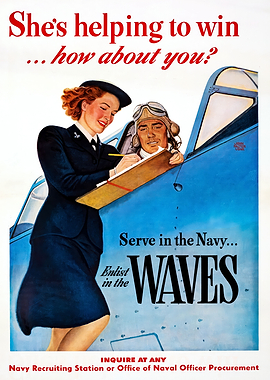WWII Navy WAVES Recruitment Poster