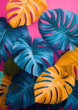 Stylish Monstera Leaf Poster | Botanical wall art