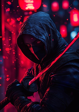 Cyberpunk Ninja Katana