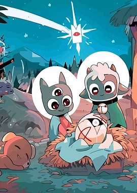 Three-Eyed Cat Nativity