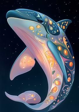 Ornate Dolphin in Space