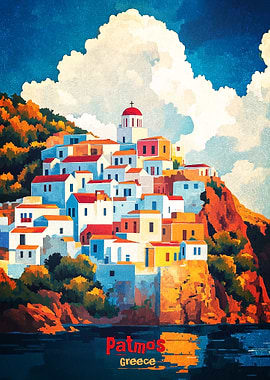 Patmos Art Poster