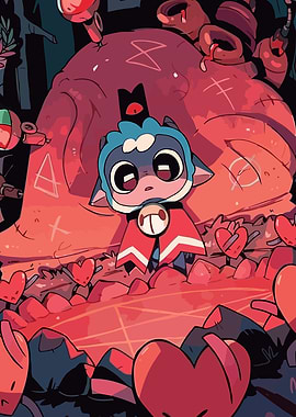 Cute Monster & Heart