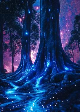 Glowing Magic Forest