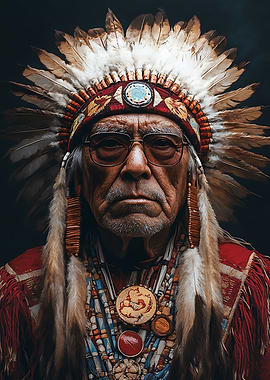 Native American Chief Portrait