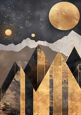 Golden Mountainscape