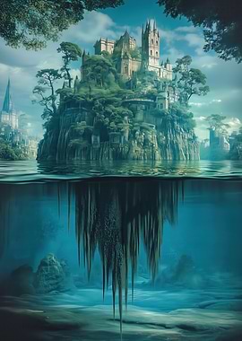 Submerged Fantasy Castle