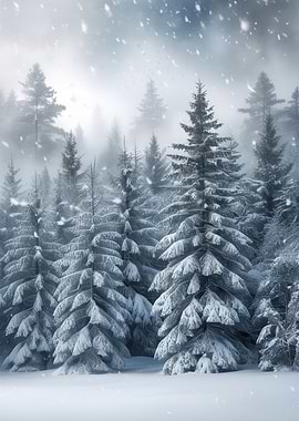 Snowy Forest Landscape