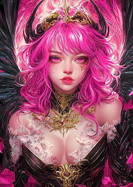 Pink-Haired Fantasy Queen Anime
