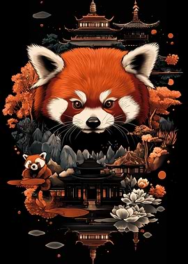 Red Panda Zen Garden