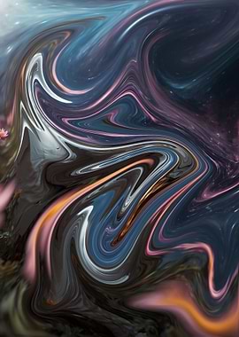 Abstract Swirling Colors