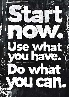 Start Now Motivational Poster