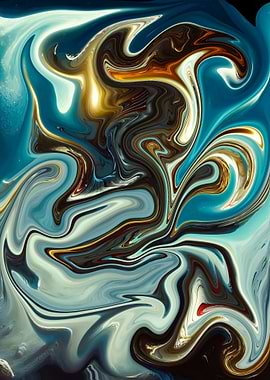 Abstract Swirling Art