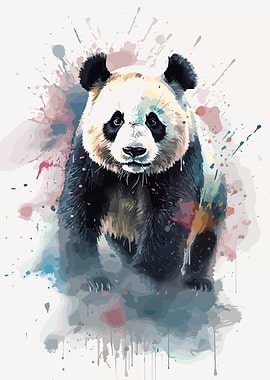 Watercolor Panda