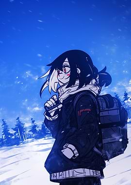 Anime Girl in Winter