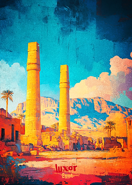 Luxor Art Poster