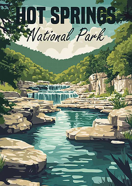 Hot Springs National Park Poster