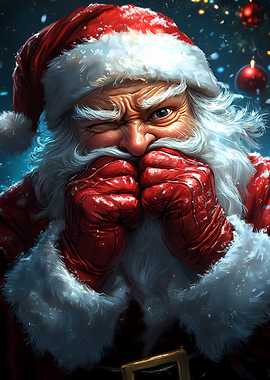 Winking Santa Claus Christmas