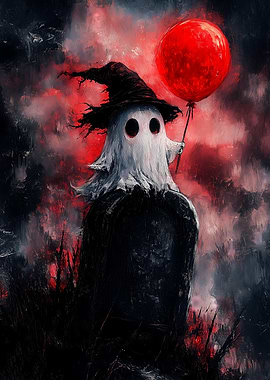 Ghost with Balloon