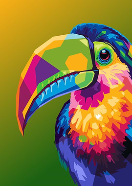 Colorful Toucan Portrait