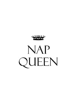 Nap Queen Crown Print