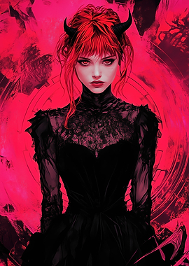 Red-Haired Demon Girl