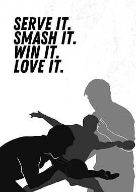Table Tennis Motivation Poster