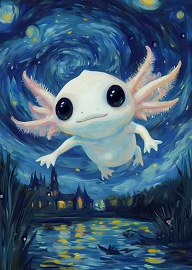 Axoloti in Starry Night