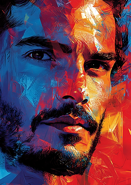 Abstract Man Portrait