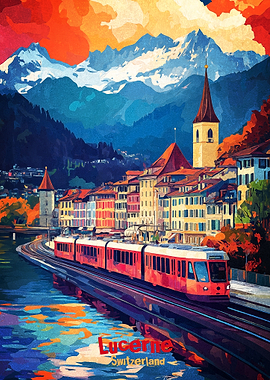 Lucerne Art Poster