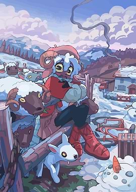 Sheep in Winter Wonderland