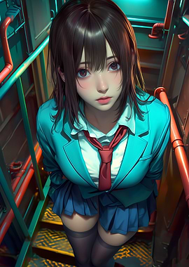 Anime Girl in School Uniform