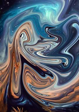 Abstract Swirling Galaxy