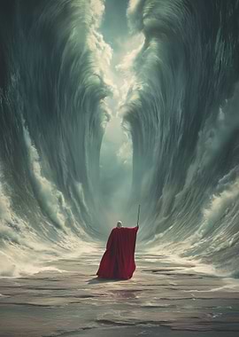 Moses Facing The Sea