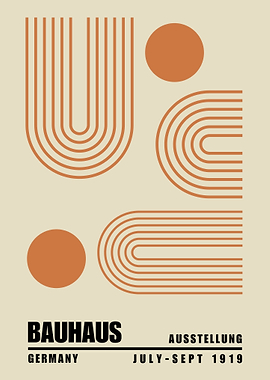 Bauhaus Geometric Art Print