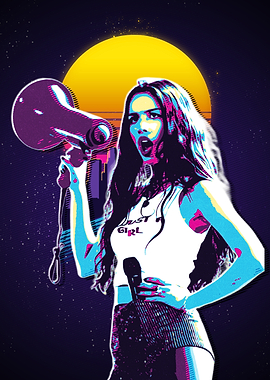 Olivia Rodrigo Retro Art