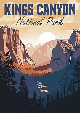 Kings Canyon National Park Poster
